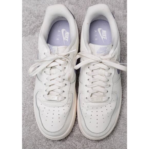 Nike Air Force 1 '07 Sail Oxygen Purple Sneakers Womens Size 10 DV7470-100 - Picture 12 of 13